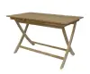 Product image 1 of the product “Table with Curved Leg, 75 cm Height | Teak Wood, Natural Finish ”
